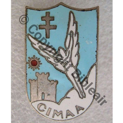 CIMAA Centre Instruct Miltaire Armee Air TOULOUSE  1945 SM Bol allonge Dos irreg Src.metabolith 57Eur(x3)